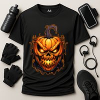 Fall Autumn Halloween Scary Pumpkin Lazy Costume Performance Shirt