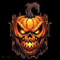 Fall Autumn Halloween Scary Pumpkin Lazy Costume Backpack