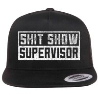 Funny Adult Humor Shit Show Supervisor Mom Flatbill Hat