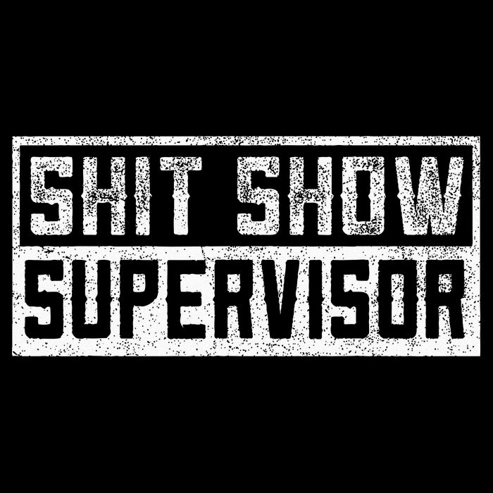 Funny Adult Humor Shit Show Supervisor Mom Flatbill Hat