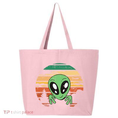 Funny Alien Halloween Costume Retro UFO 25L Jumbo Tote