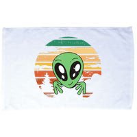 Funny Alien Halloween Costume Retro UFO Microfiber Hand Towel