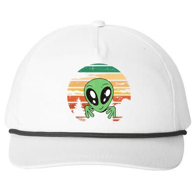 Funny Alien Halloween Costume Retro UFO Snapback Five-Panel Rope Hat