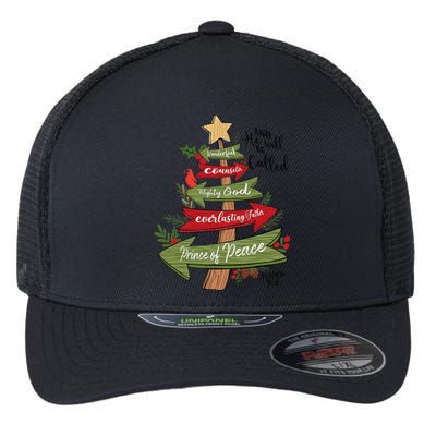 Foundation And He Will Be Called Christian Christmas Flexfit Unipanel Trucker Cap