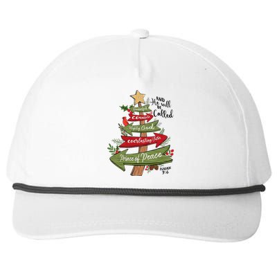 Foundation And He Will Be Called Christian Christmas Snapback Five-Panel Rope Hat