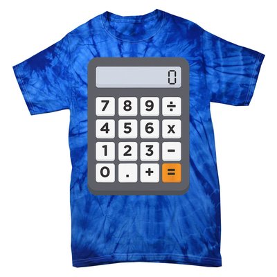 Funny Accountant Halloween Costume Outfit Math Calculator Tie-Dye T-Shirt