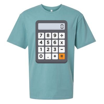 Funny Accountant Halloween Costume Outfit Math Calculator Sueded Cloud Jersey T-Shirt