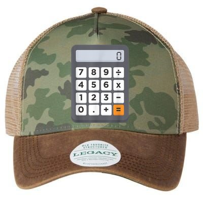 Funny Accountant Halloween Costume Outfit Math Calculator Legacy Tie Dye Trucker Hat