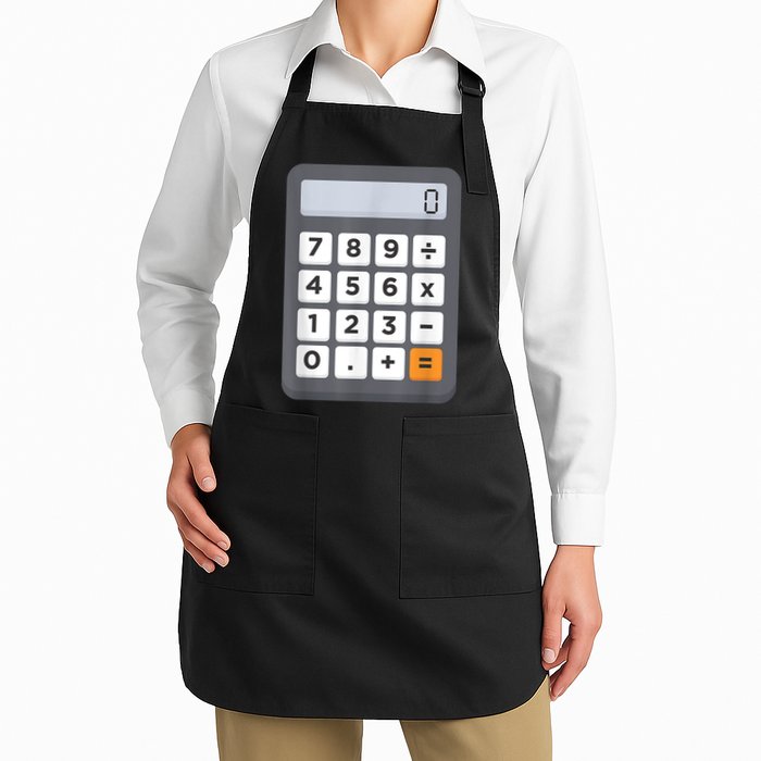 Funny Accountant Halloween Costume Outfit Math Calculator Apron