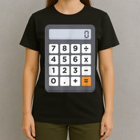 Funny Accountant Halloween Costume Outfit Math Calculator T-Shirt