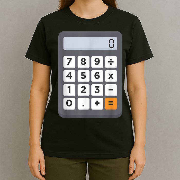 Funny Accountant Halloween Costume Outfit Math Calculator T-Shirt