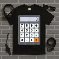 Funny Accountant Halloween Costume Outfit Math Calculator T-Shirt
