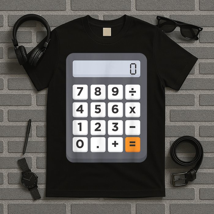 Funny Accountant Halloween Costume Outfit Math Calculator T-Shirt