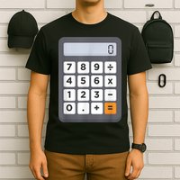 Funny Accountant Halloween Costume Outfit Math Calculator T-Shirt