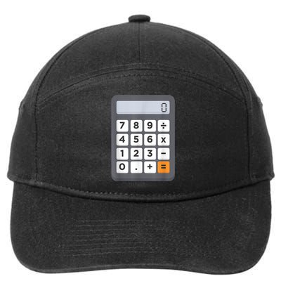 Funny Accountant Halloween Costume Outfit Math Calculator 7-Panel Snapback Hat