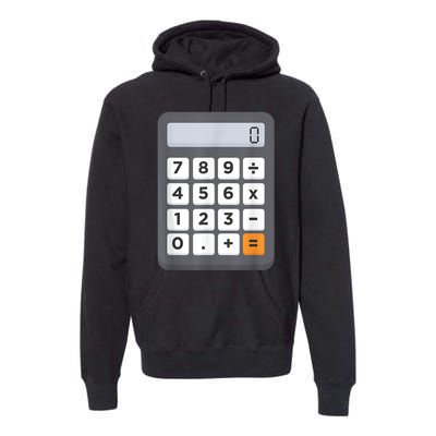 Funny Accountant Halloween Costume Outfit Math Calculator Premium Hoodie