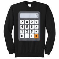 Funny Accountant Halloween Costume Outfit Math Calculator Tall Sweatshirt