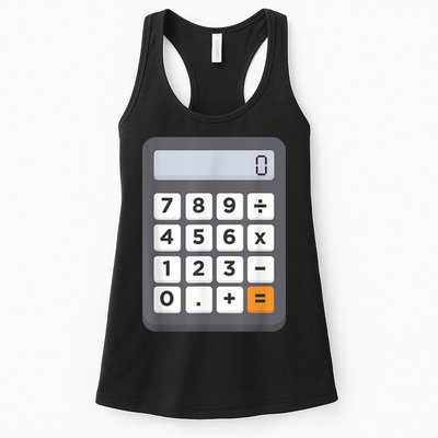 Funny Accountant Halloween Costume Outfit Math Calculator Womens Tank Top