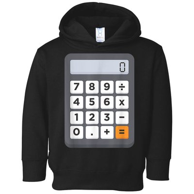 Funny Accountant Halloween Costume Outfit Math Calculator Toddler Hoodie