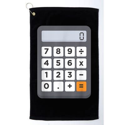 Funny Accountant Halloween Costume Outfit Math Calculator Golf Towel