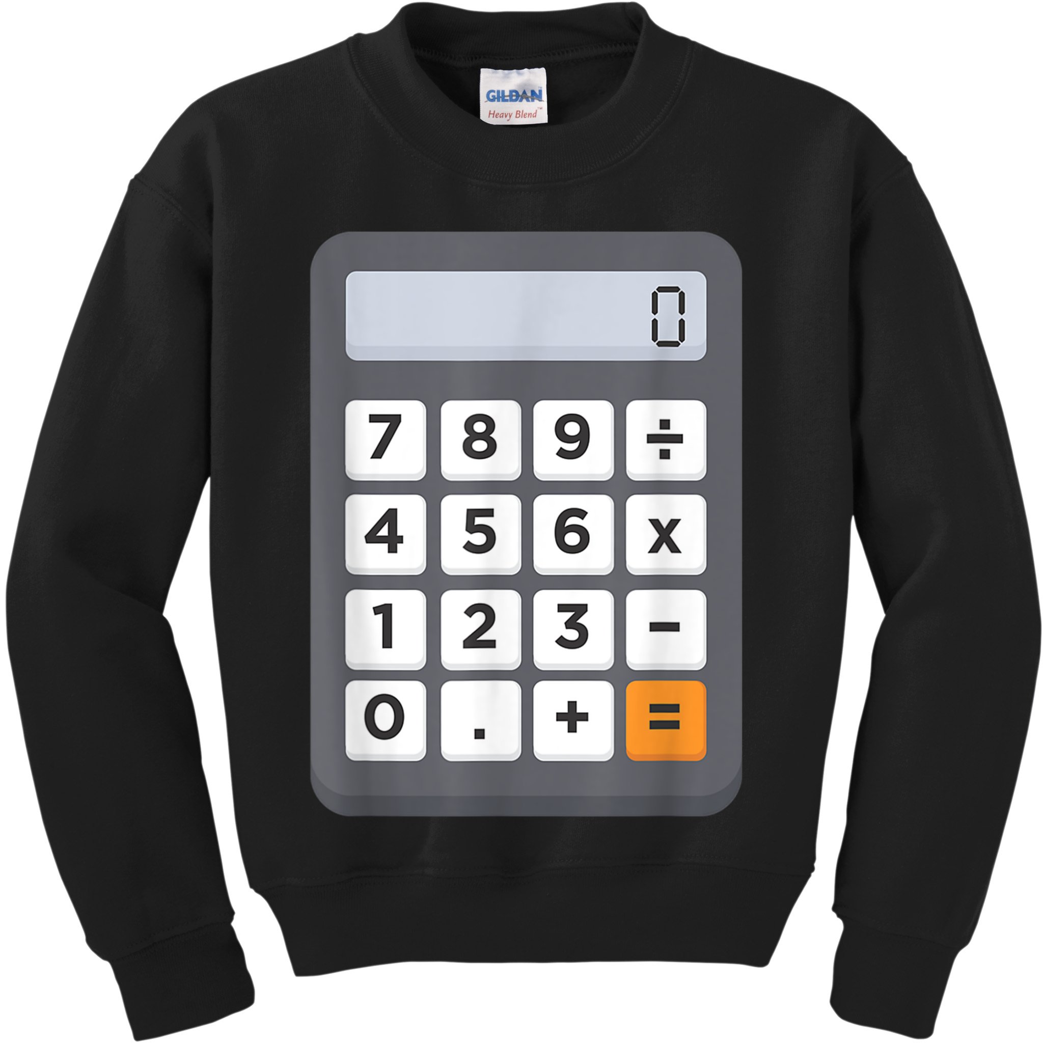 Funny Accountant Halloween Costume Outfit Math Calculator Kids Sweatshirt