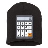 Funny Accountant Halloween Costume Outfit Math Calculator Short Acrylic Beanie