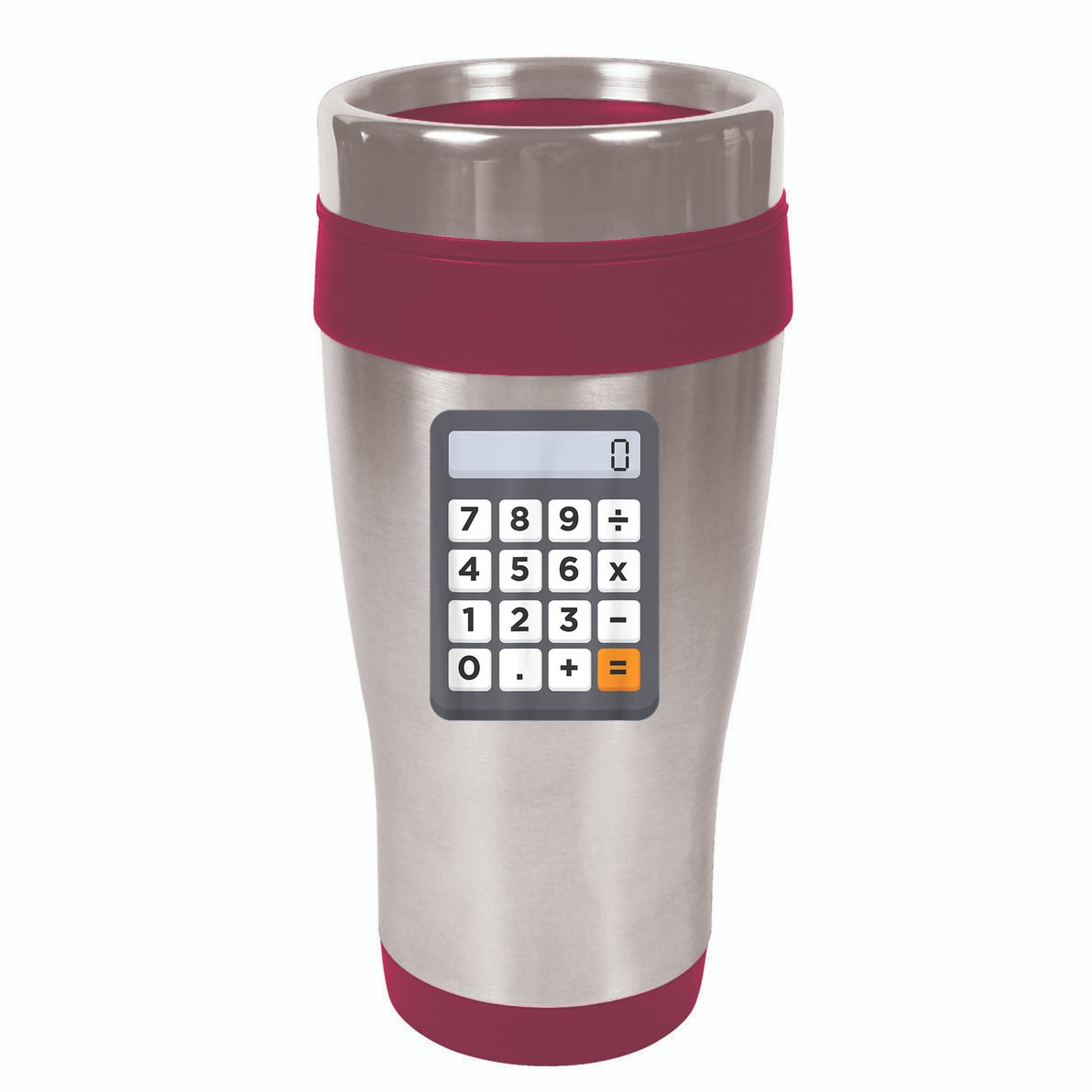 Funny Accountant Halloween Costume Outfit Math Calculator 16oz Travel Tumbler