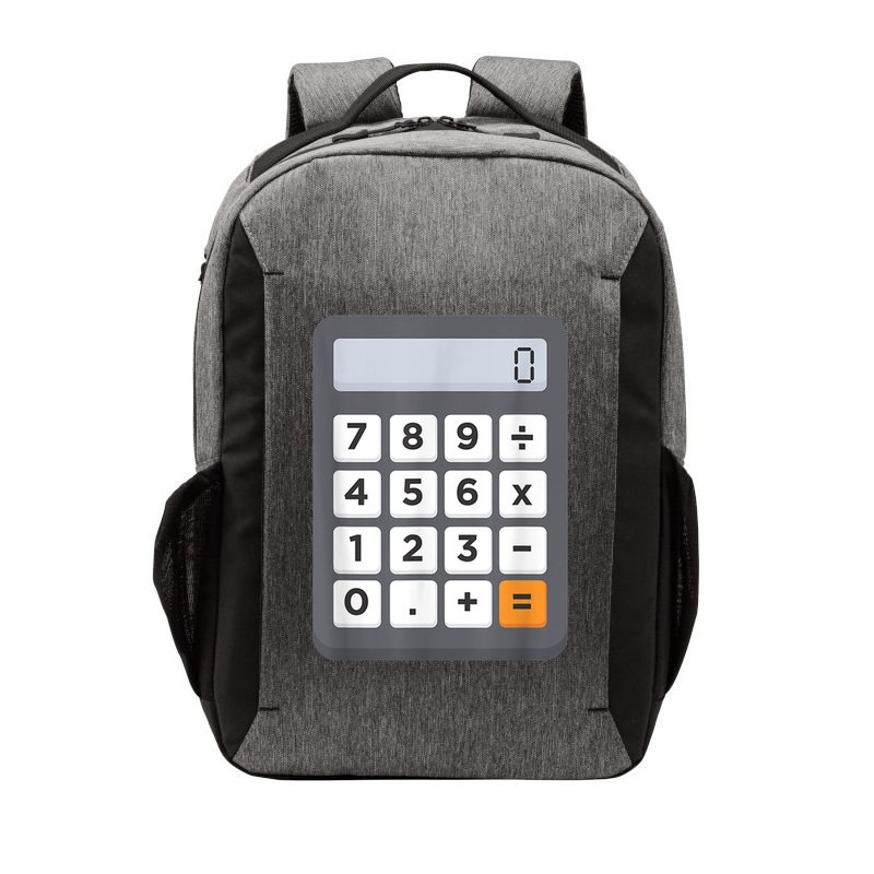 Funny Accountant Halloween Costume Outfit Math Calculator Vector Backpack