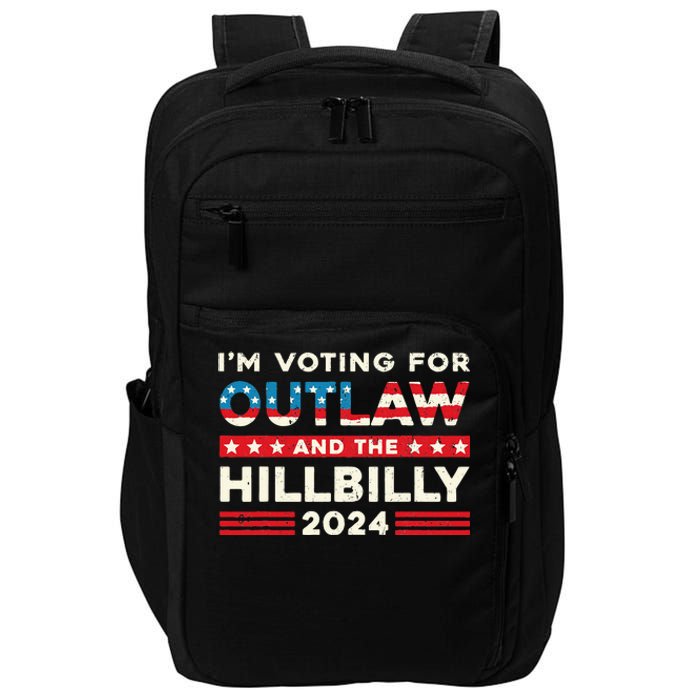 Felon And Hillbilly 24 Pro Trump 2024 Flag Funny Political Impact Tech Backpack