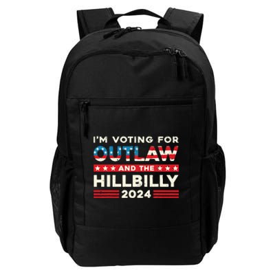 Felon And Hillbilly 24 Pro Trump 2024 Flag Funny Political Daily Commute Backpack