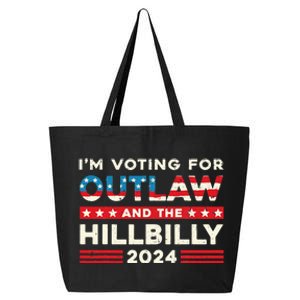 Felon And Hillbilly 24 Pro Trump 2024 Flag Funny Political 25L Jumbo Tote