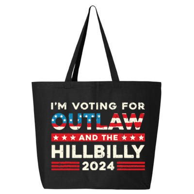 Felon And Hillbilly 24 Pro Trump 2024 Flag Funny Political 25L Jumbo Tote