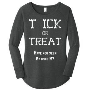 Funny Adult Halloween Inappropriate Halloween Women's Perfect Tri Tunic Long Sleeve Shirt