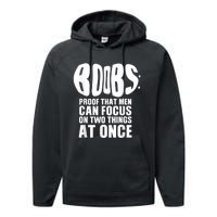 Funny Adult Humor Boobs Gift Cool Rude Naughty Boobies Gag Performance Fleece Hoodie