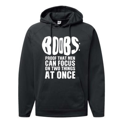 Funny Adult Humor Boobs Gift Cool Rude Naughty Boobies Gag Performance Fleece Hoodie