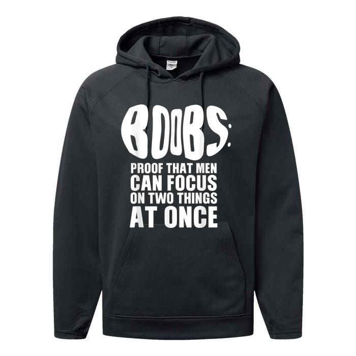 Funny Adult Humor Boobs Gift Cool Rude Naughty Boobies Gag Performance Fleece Hoodie