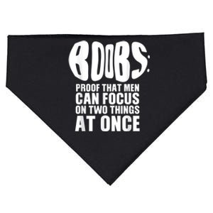 Funny Adult Humor Boobs Gift Cool Rude Naughty Boobies Gag USA-Made Doggie Bandana