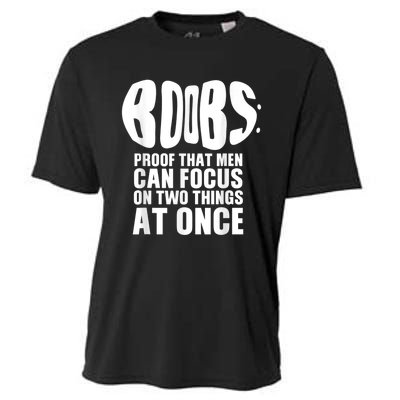 Funny Adult Humor Boobs Gift Cool Rude Naughty Boobies Gag Cooling Performance Crew T-Shirt