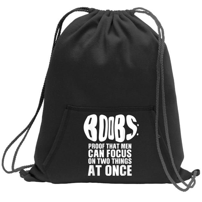 Funny Adult Humor Boobs Gift Cool Rude Naughty Boobies Gag Sweatshirt Cinch Pack Bag