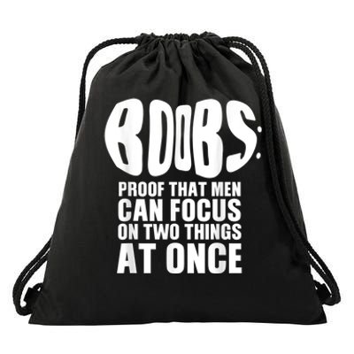 Funny Adult Humor Boobs Gift Cool Rude Naughty Boobies Gag Drawstring Bag