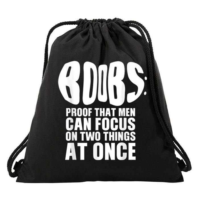 Funny Adult Humor Boobs Gift Cool Rude Naughty Boobies Gag Drawstring Bag