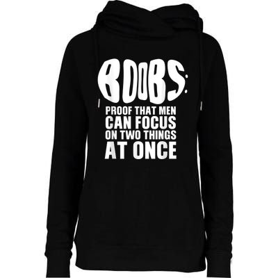 Funny Adult Humor Boobs Gift Cool Rude Naughty Boobies Gag Womens Funnel Neck Pullover Hood