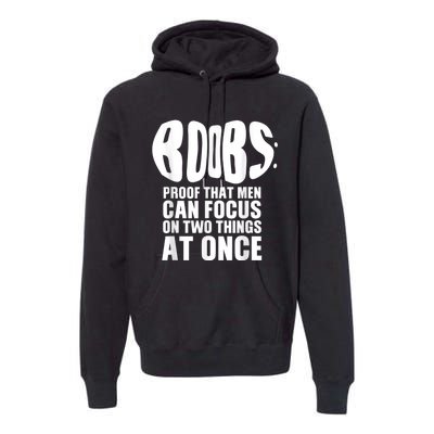 Funny Adult Humor Boobs Gift Cool Rude Naughty Boobies Gag Premium Hoodie