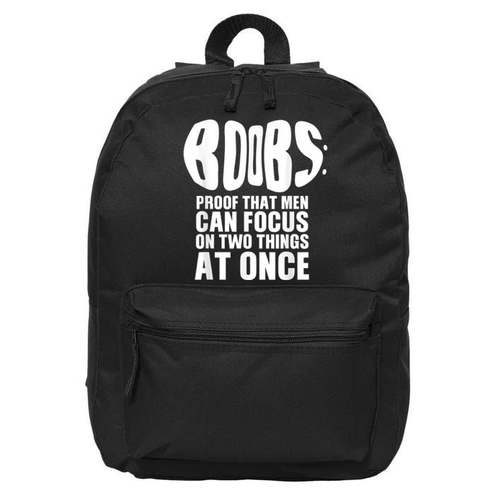 Funny Adult Humor Boobs Gift Cool Rude Naughty Boobies Gag 16 in Basic Backpack