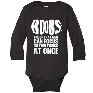 Funny Adult Humor Boobs Gift Cool Rude Naughty Boobies Gag Baby Long Sleeve Bodysuit