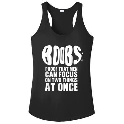 Funny Adult Humor Boobs Gift Cool Rude Naughty Boobies Gag Ladies PosiCharge Competitor Racerback Tank