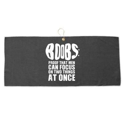 Funny Adult Humor Boobs Gift Cool Rude Naughty Boobies Gag Large Microfiber Waffle Golf Towel