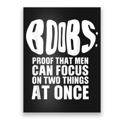 Funny Adult Humor Boobs Gift Cool Rude Naughty Boobies Gag Poster