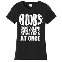 Funny Adult Humor Boobs Gift Cool Rude Naughty Boobies Gag Women's T-Shirt