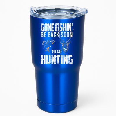 Fishing And Hunting Funny Fish Deer Hunter Gag Gift Gift Tumbler